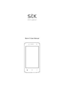 STK Storm 3 manual. Smartphone Instructions.